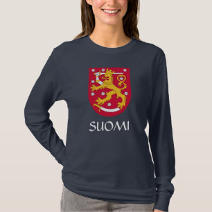 Finland Coat of Arms Suomi Long Sleeve T-Shirt