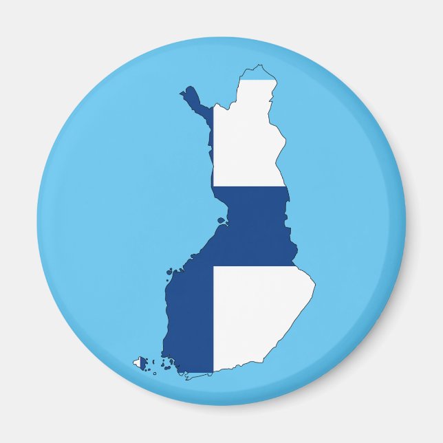 Finland country flag magnet (Front)
