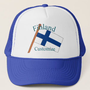 Finland Country Flag Thunder_Cove Trucker Hat
