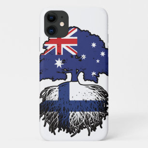 Finland Finnish Australian Australia Tree Roots iPhone 11 Case