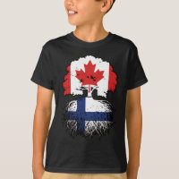 Finland Finnish Canadian Canada Tree Roots Flag