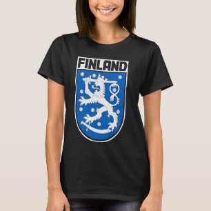 Finland Finnish Flag Finn Suomi Sisu Souvenir Vint T-Shirt