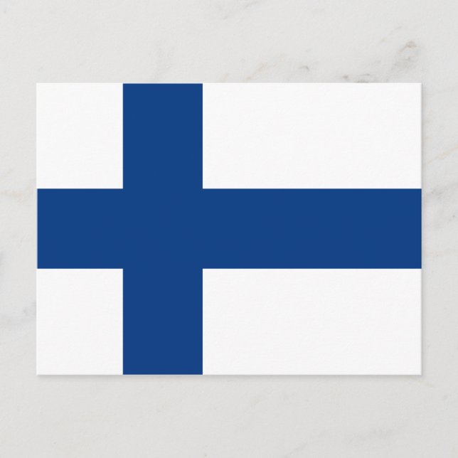 Finland (Finnish) Flag Postcard (Front)