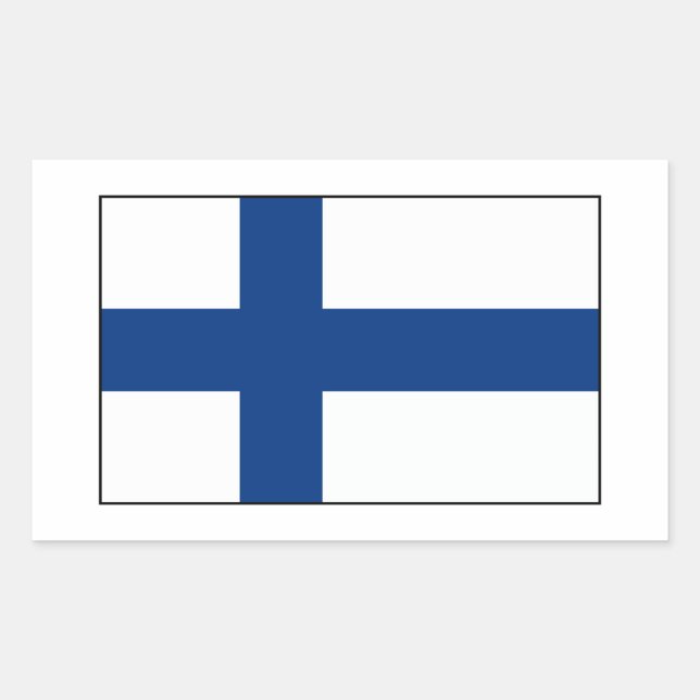 Finland – Finnish Flag Sticker (Front)