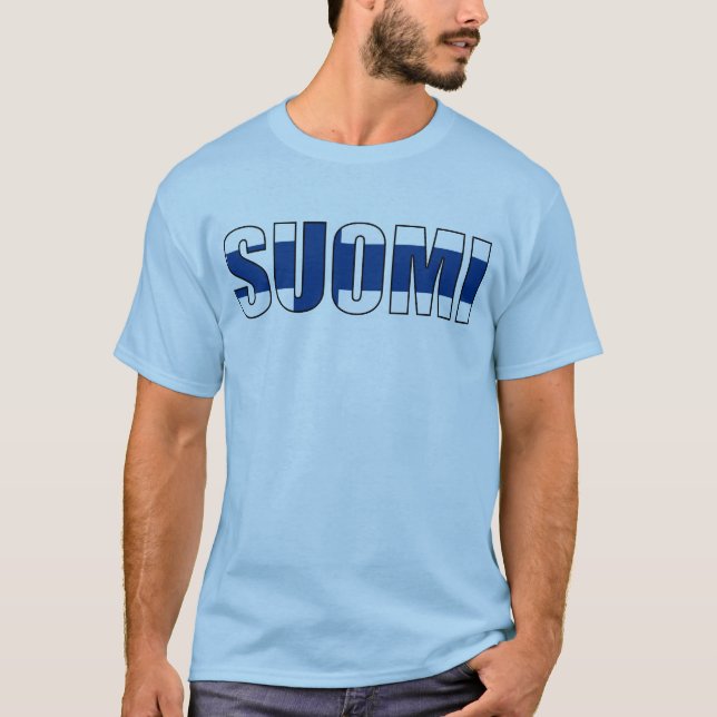 Finland Finnish Flag T-Shirt (Front)