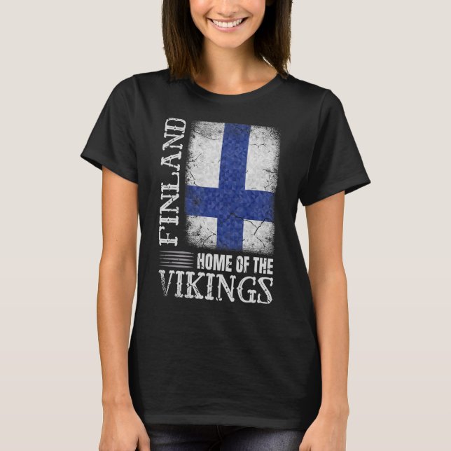Finland Finnish Helsinki Scandinavia Finn Susi Suo T-Shirt (Front)