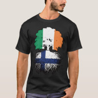 Finland Finnish Irish Ireland Tree Roots Flag