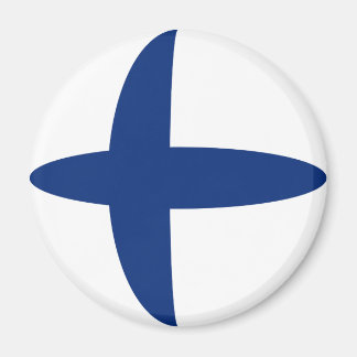 Finland Fisheye Flag Magnet