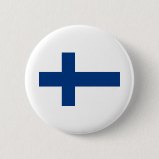 Finland Flag 2 Inch Round Button