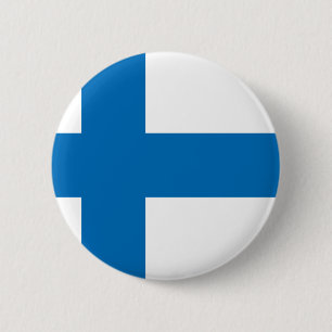 Finland Flag 2 Inch Round Button