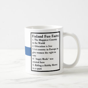 Finland Flag and Fun Facts Coffee Mug