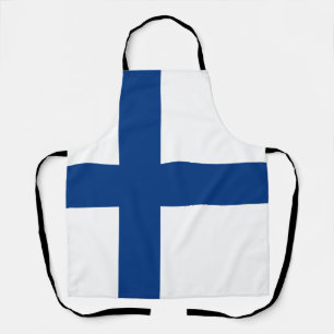Finland flag apron