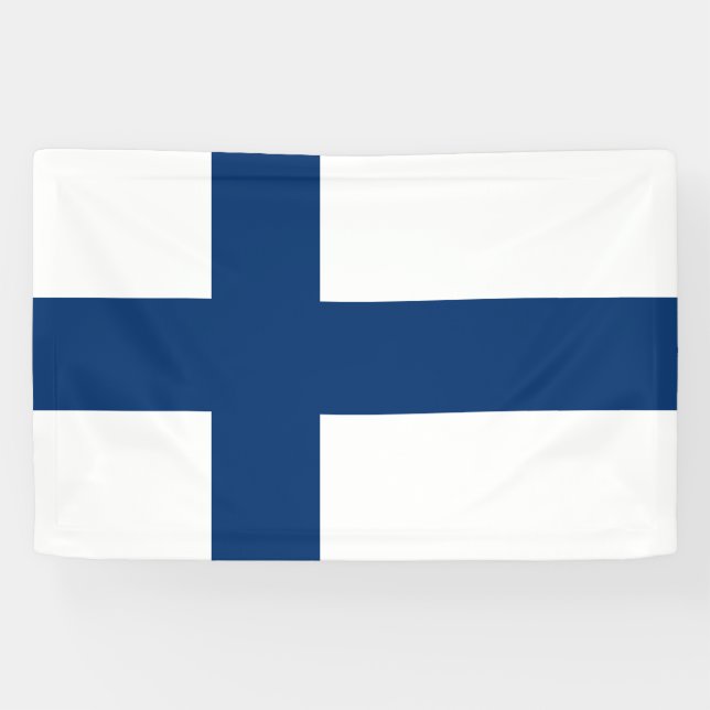 Finland Flag Banner (Horizontal)