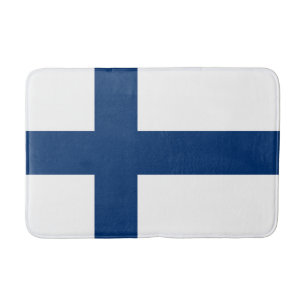 Finland Flag Bath Mat