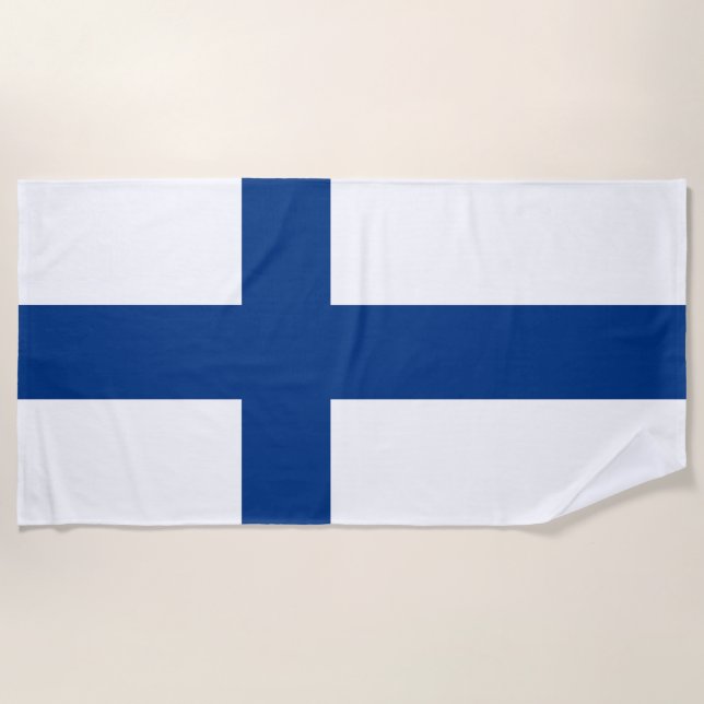 Finland flag beach towel (Front)