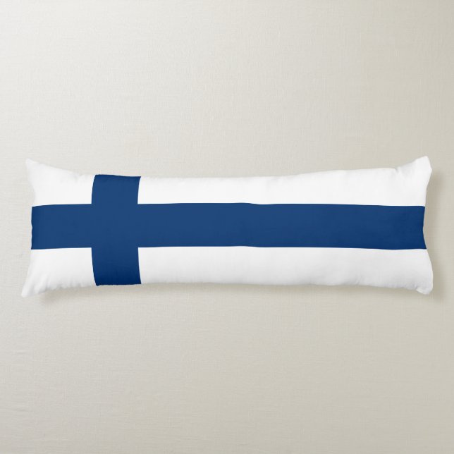 Finland Flag Body Pillow (Front)