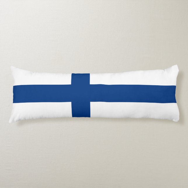 Finland flag body pillow (Front)