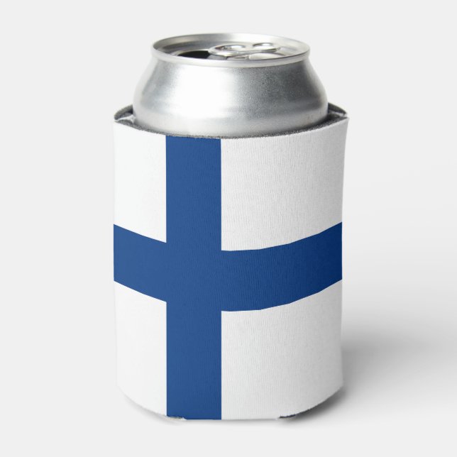 Finland flag can cooler (Can Front)