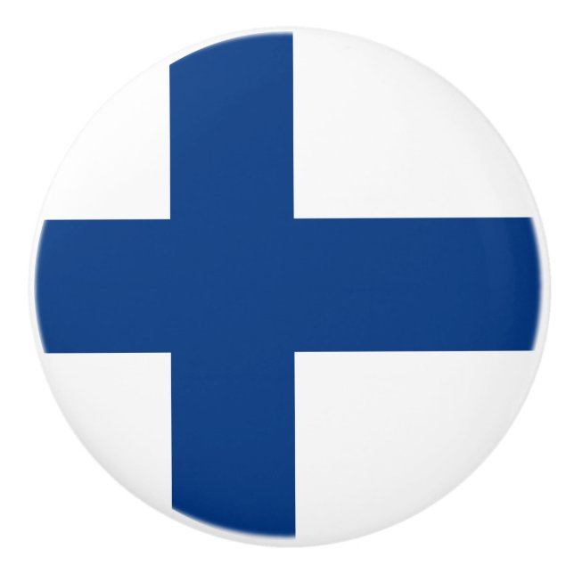 Finland flag Ceramic Pull (Front)