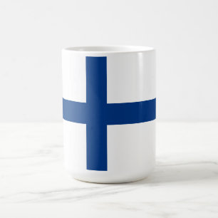Finland flag coffee mug