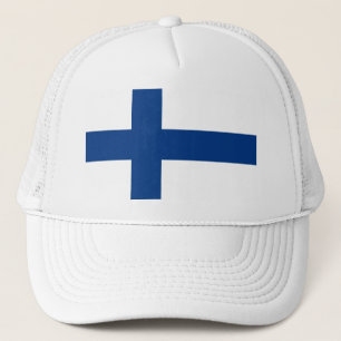 Finland Flag Finnish Patriotic Trucker Hat