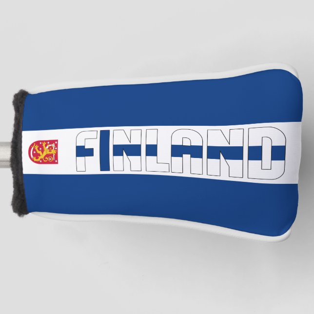Finland Flag Gorgeous Patriotic Golf Head Cover (Front)