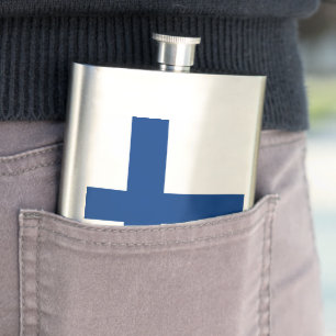 Finland flag hip flask