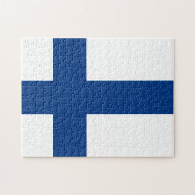 Finland Flag Jigsaw Puzzle (Horizontal)
