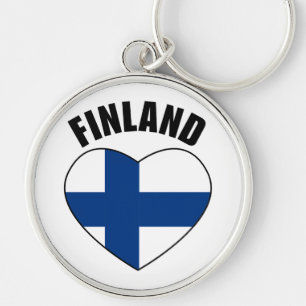 Finland flag keychain