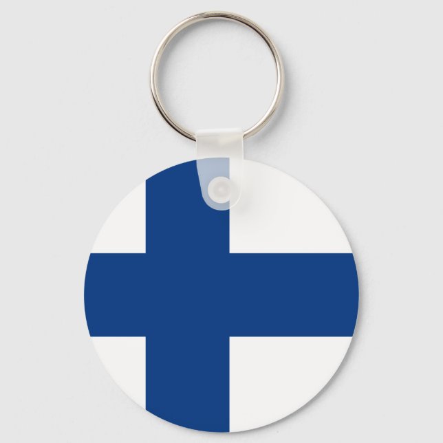 Finland Flag Keychain (Front)