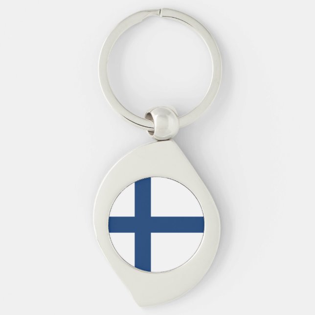 Finland Flag Keychain (Front)