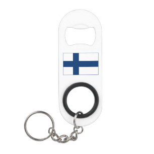 Finland Flag Keychain Bottle Opener