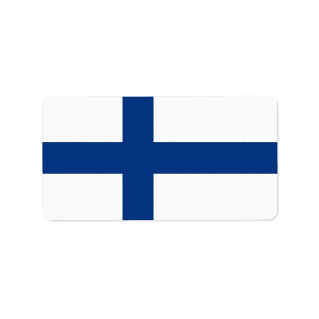 Finland flag label (Front)