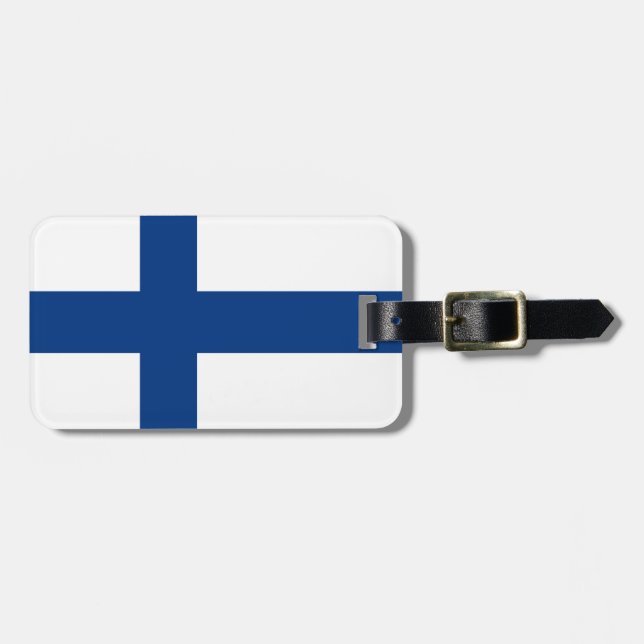 Finland flag Luggage Tag (Front Horizontal)