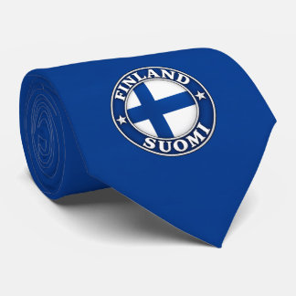 Finland Flag Neck Tie, Stylish Finnish Flag Tie