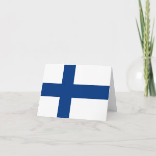 Finland flag note card