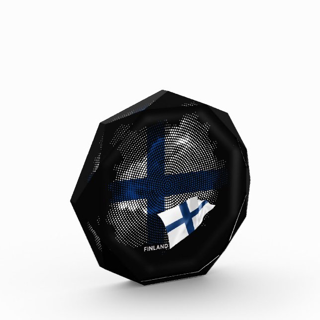 Finland flag photo block (Left)