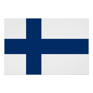 Finland Flag Poster