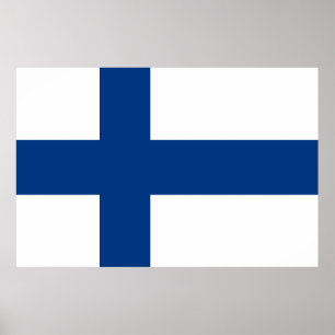 Finland flag poster
