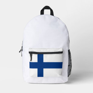 Finland flag printed backpack