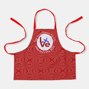 Finland Flag Red LOVE Personalized Kid's Apron