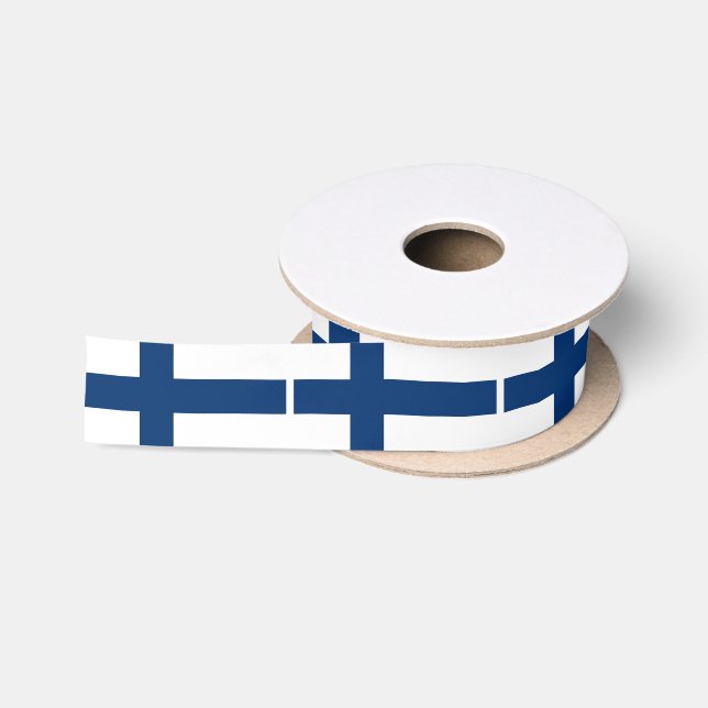 Finland Flag Satin Ribbon (Spool)