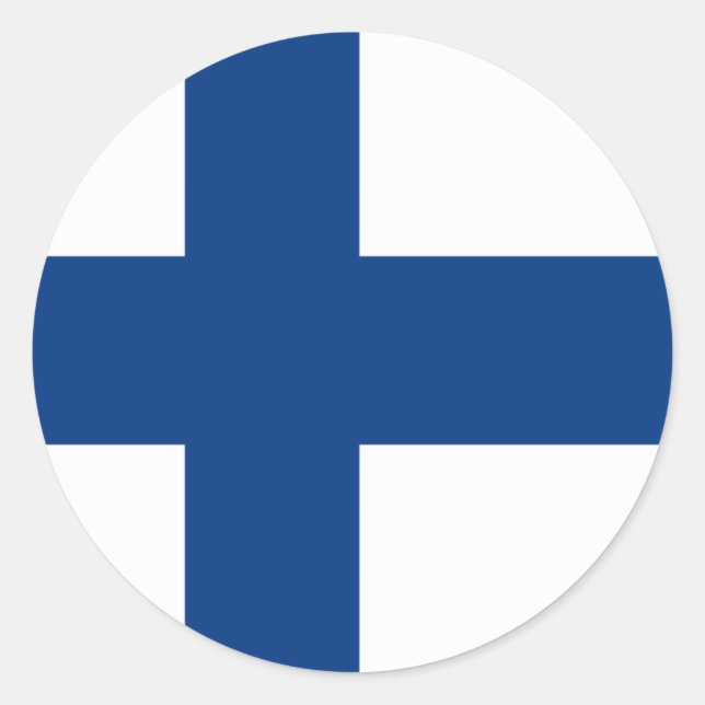 Finland flag Sticker (Front)