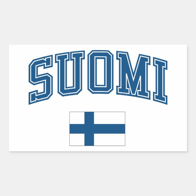 Finland + Flag Sticker (Front)