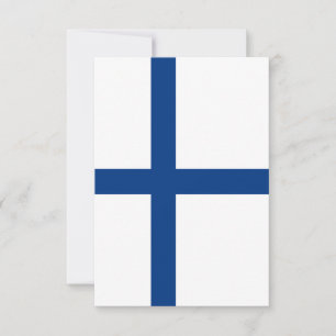 Finland flag thank you card