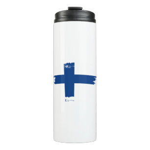 Finland flag thermal tumbler