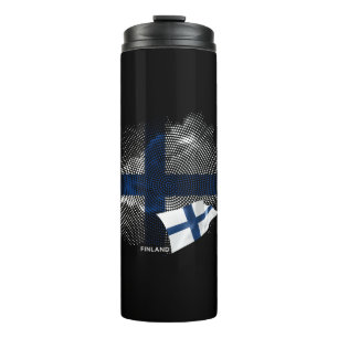 Finland flag thermal tumbler