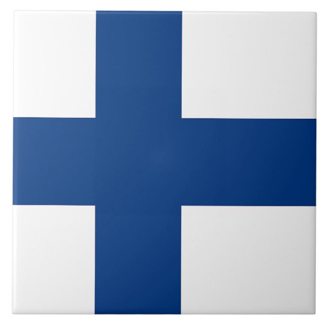 Finland Flag Tile (Front)