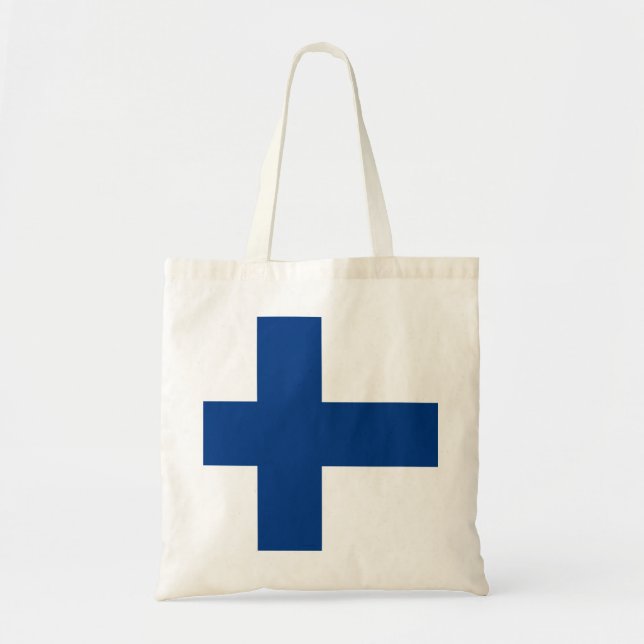 Finland Flag Tote Bag (Front)