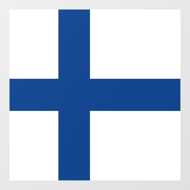 Finland flag window cling (Sheet)